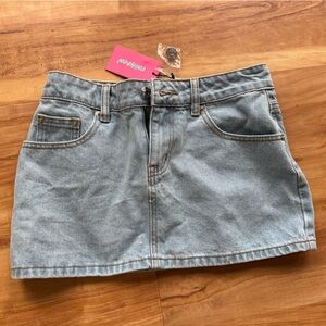 Edikted Denim Mini Skirt